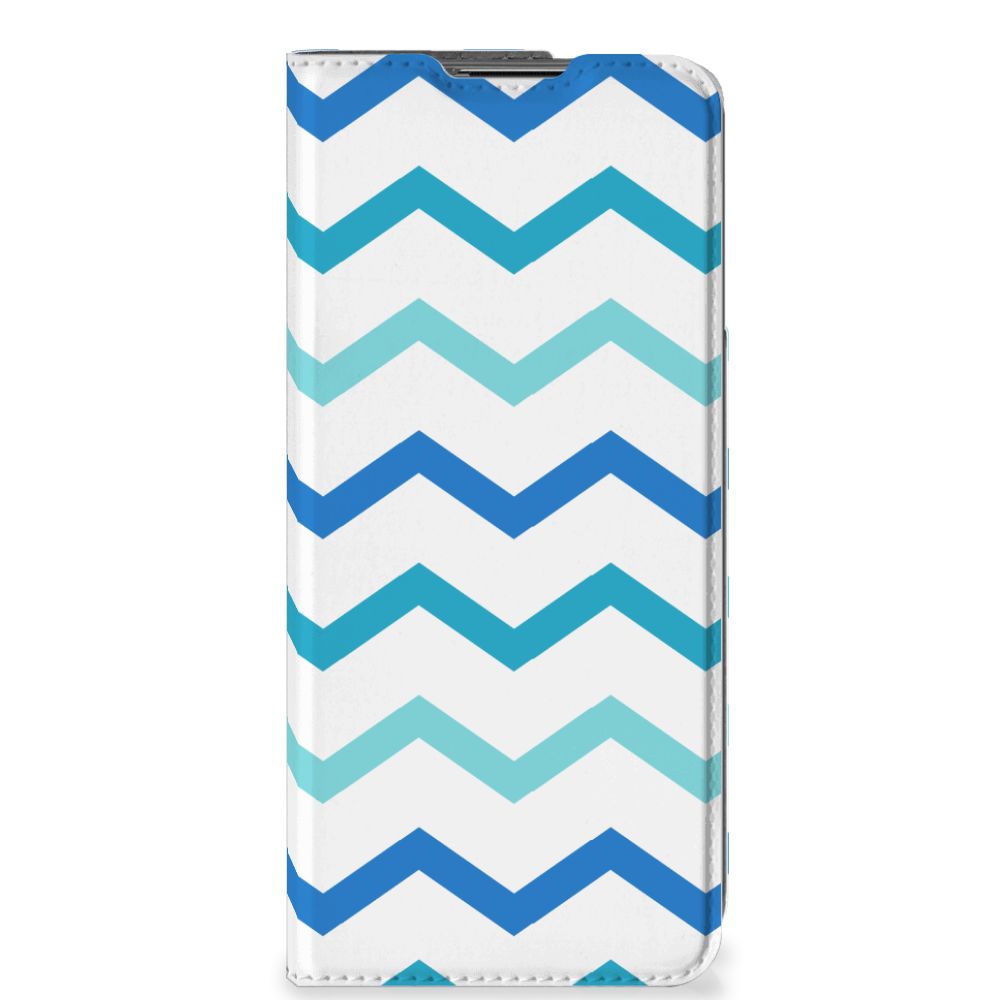 OnePlus Nord CE 2 5G Hoesje met Magneet Zigzag Blauw - B2C Telecom