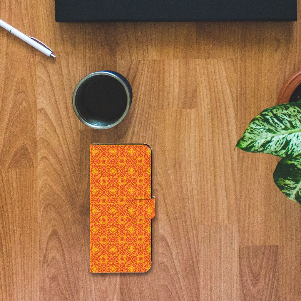 Nokia 7.2 | Nokia 6.2 Telefoon Hoesje Batik Oranje