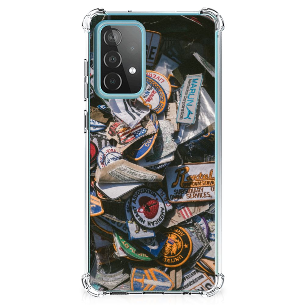 Samsung Galaxy A52 4G/5G Anti-shock Hoesje met foto Badges - B2C Telecom
