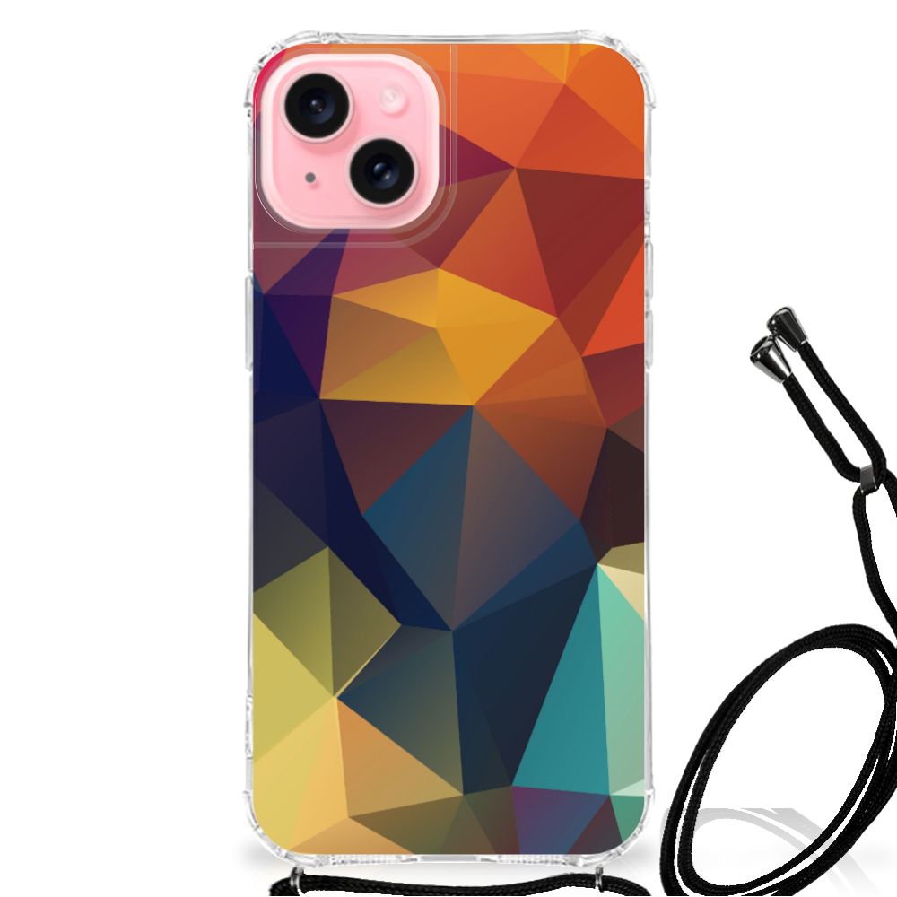 iPhone 15 Plus Shockproof Case Polygon Color B2C Telecom