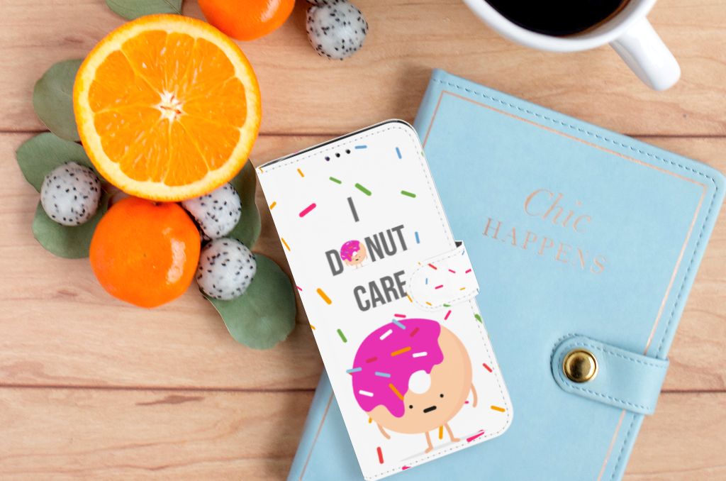 Samsung Galaxy A70 Book Cover Donut Roze