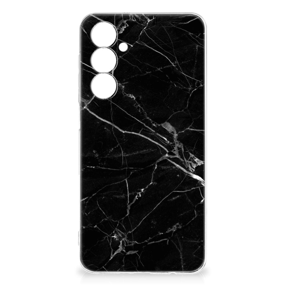 Samsung Galaxy A54 5G TPU Siliconen Hoesje Marmer Zwart - Origineel Cadeau Vader