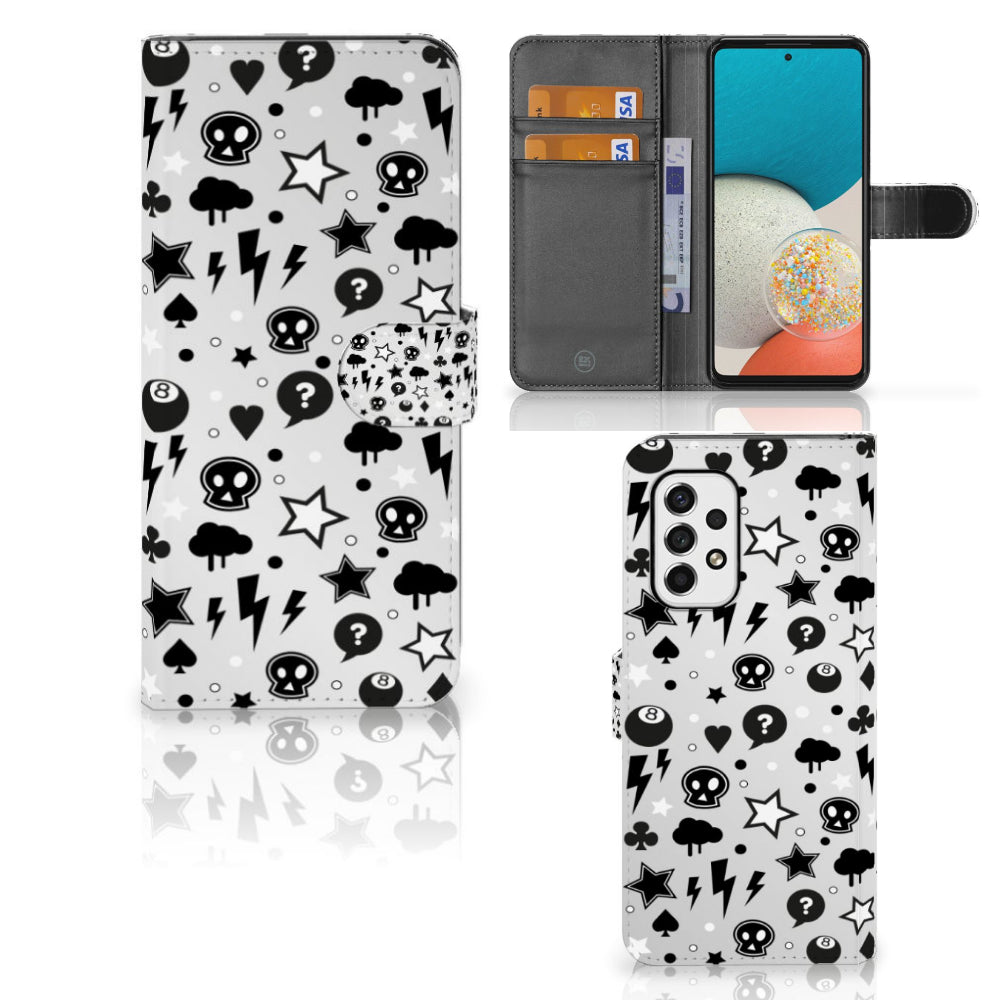 Telefoonhoesje met Naam Samsung Galaxy A53 Silver Punk