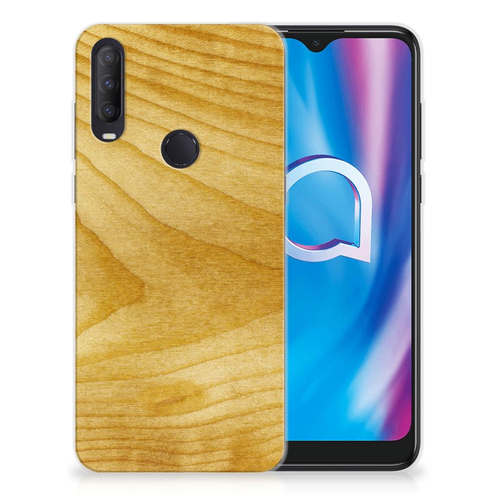 Alcatel 1S (2020) Bumper Hoesje Licht Hout B2C Telecom