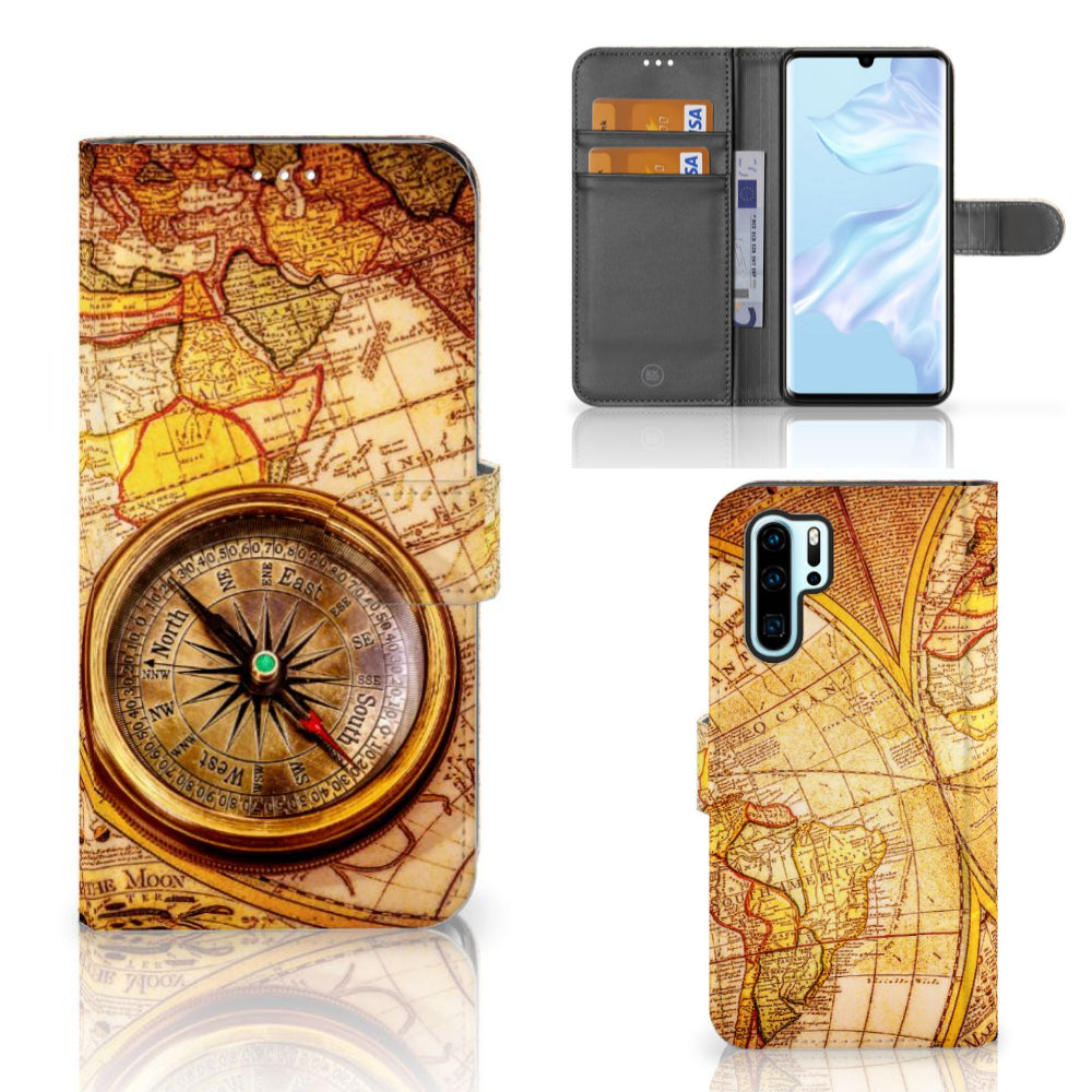 Huawei P30 Pro Flip Cover Kompas