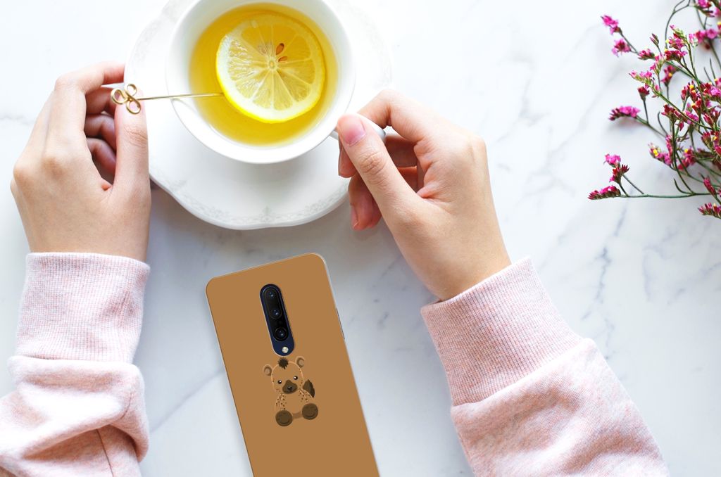OnePlus 7 Pro Telefoonhoesje met Naam Baby Hyena