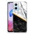 OPPO A96 | OPPO A76 TPU Siliconen Hoesje Marmer Wit Zwart - Origineel Cadeau Man B2C Telecom