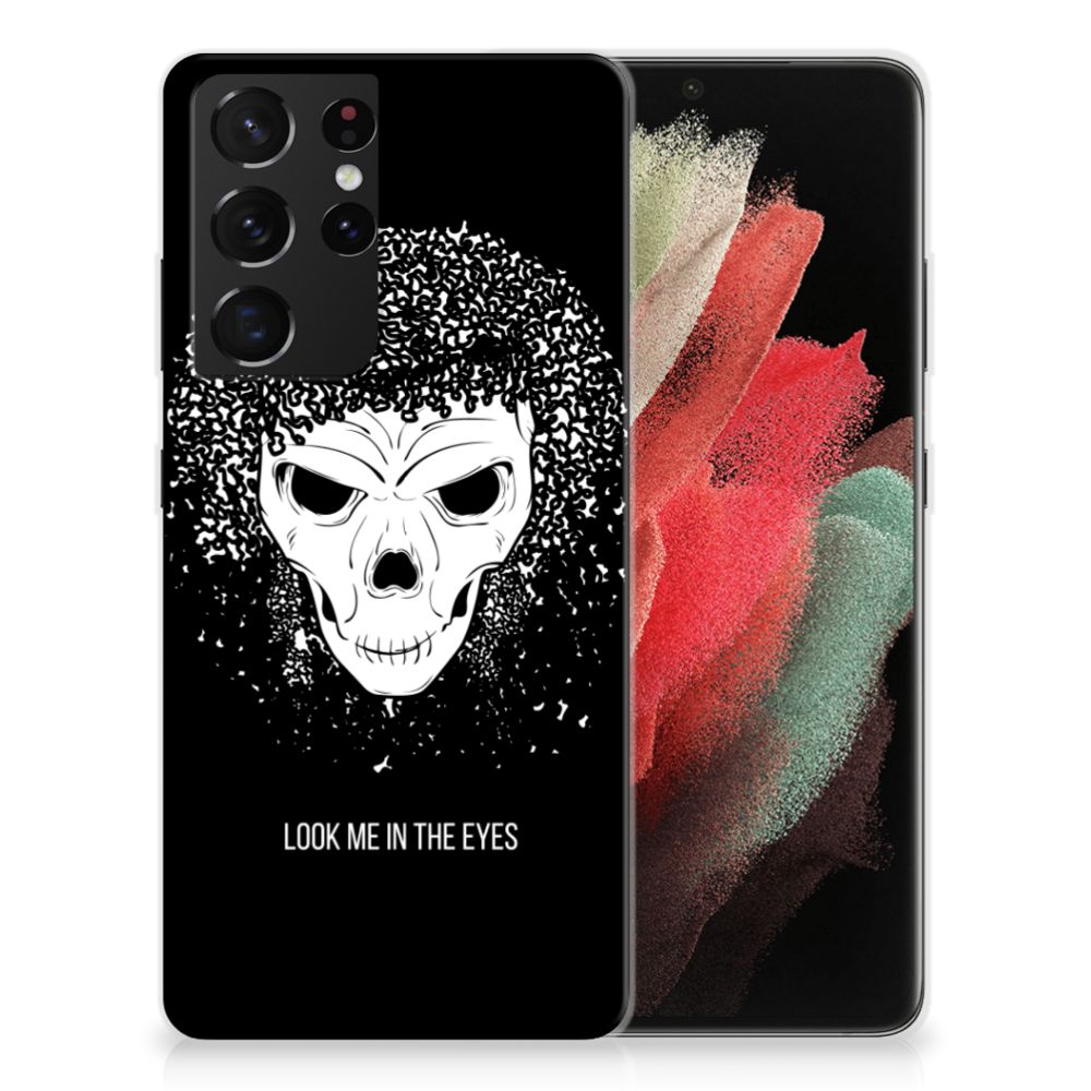 Silicone Back Case Samsung Galaxy S21 Ultra Skull Hair B2C Telecom