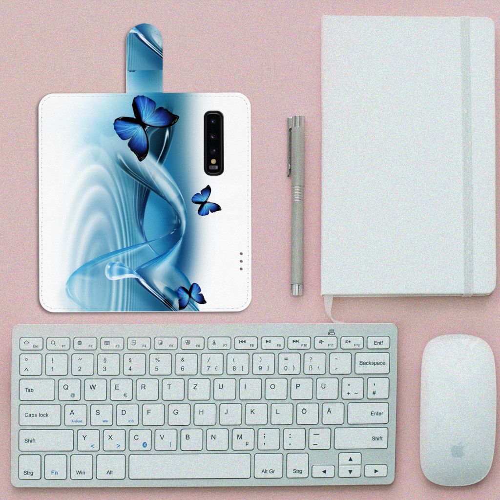 Samsung Galaxy S10 Telefoonhoesje met Pasjes Vlinders