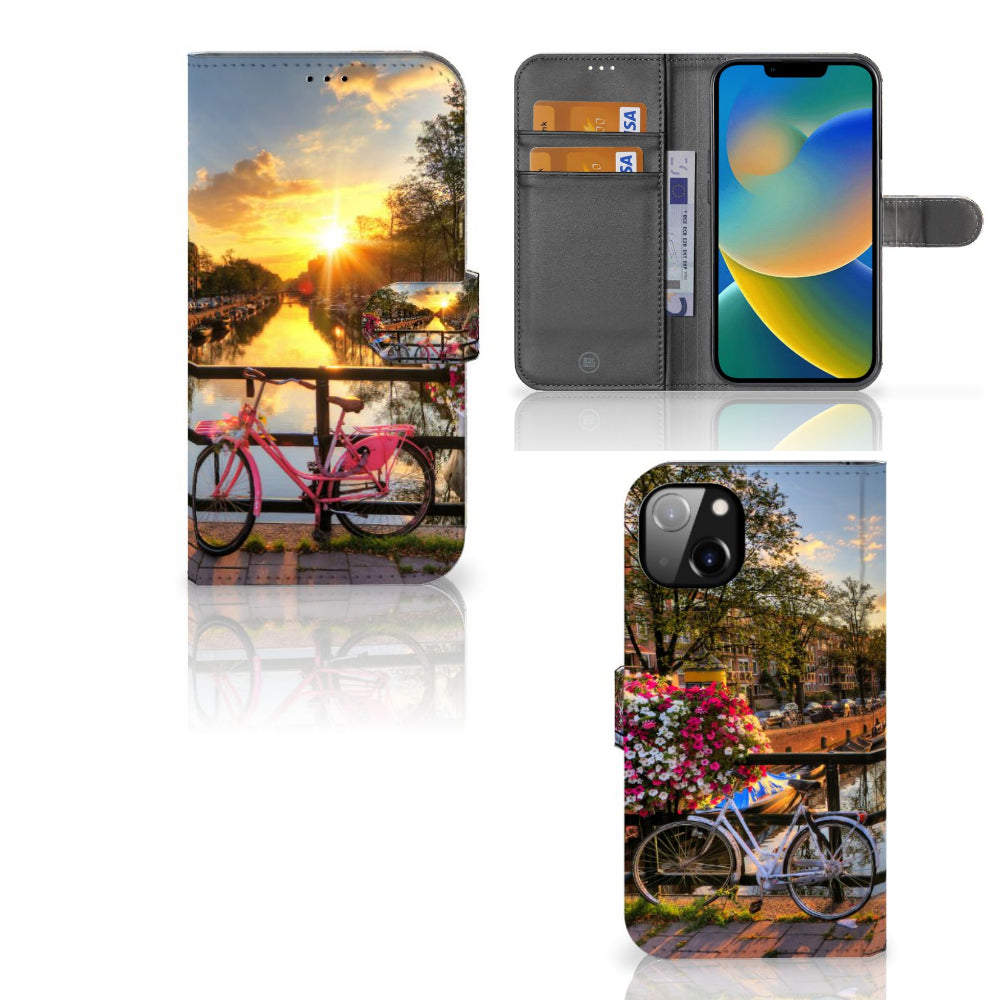 iPhone 14 Plus Flip Cover Amsterdamse Grachten