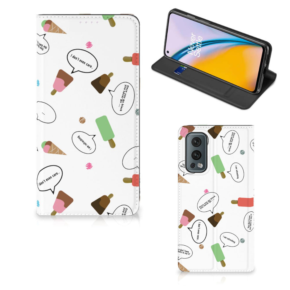 OnePlus Nord 2 5G Flip Style Cover IJsjes