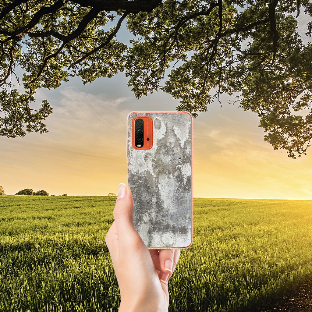 Xiaomi Poco M3 TPU Siliconen Hoesje Beton Print B2C Telecom