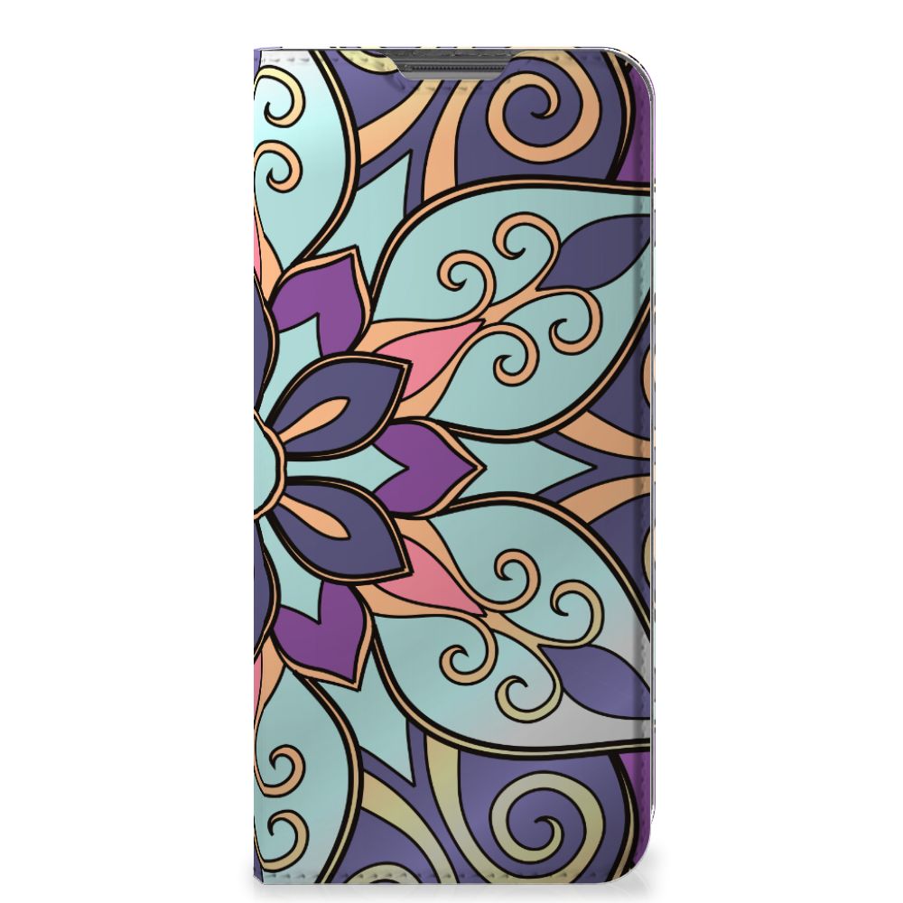 OPPO A96 | A76 Smart Cover Purple Flower - B2C Telecom