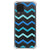 Samsung Galaxy A12 Doorzichtige Silicone Hoesje Zigzag Blauw - B2C Telecom