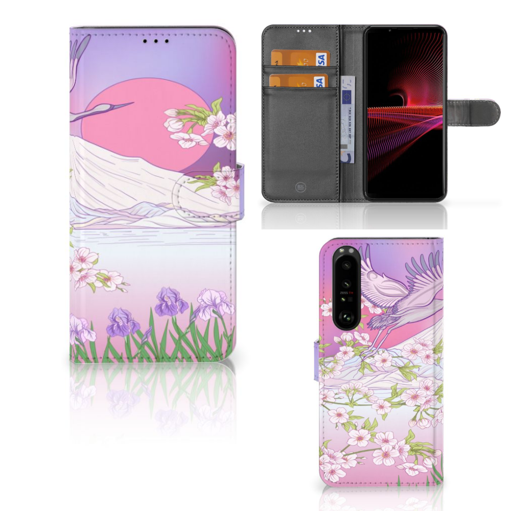 Sony Xperia 1 III Telefoonhoesje met Pasjes Bird Flying