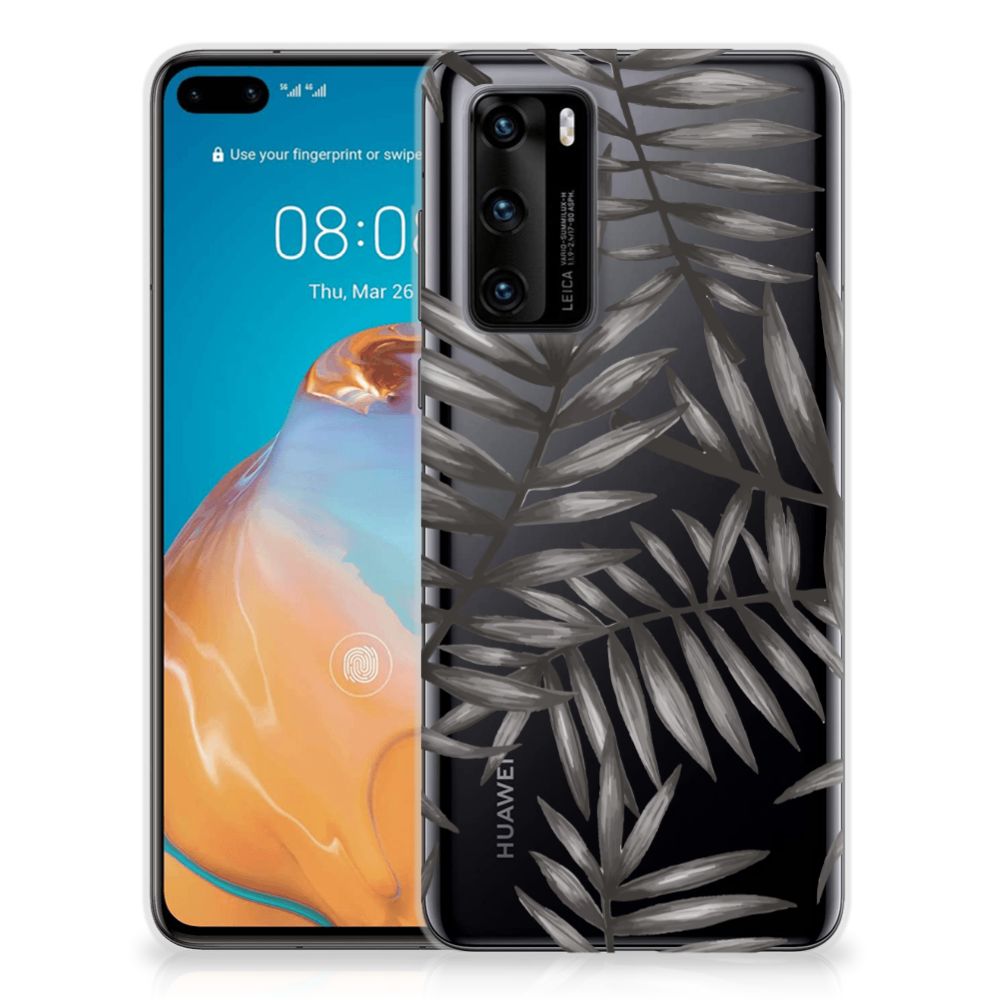 Huawei P40 TPU Case Leaves Grey