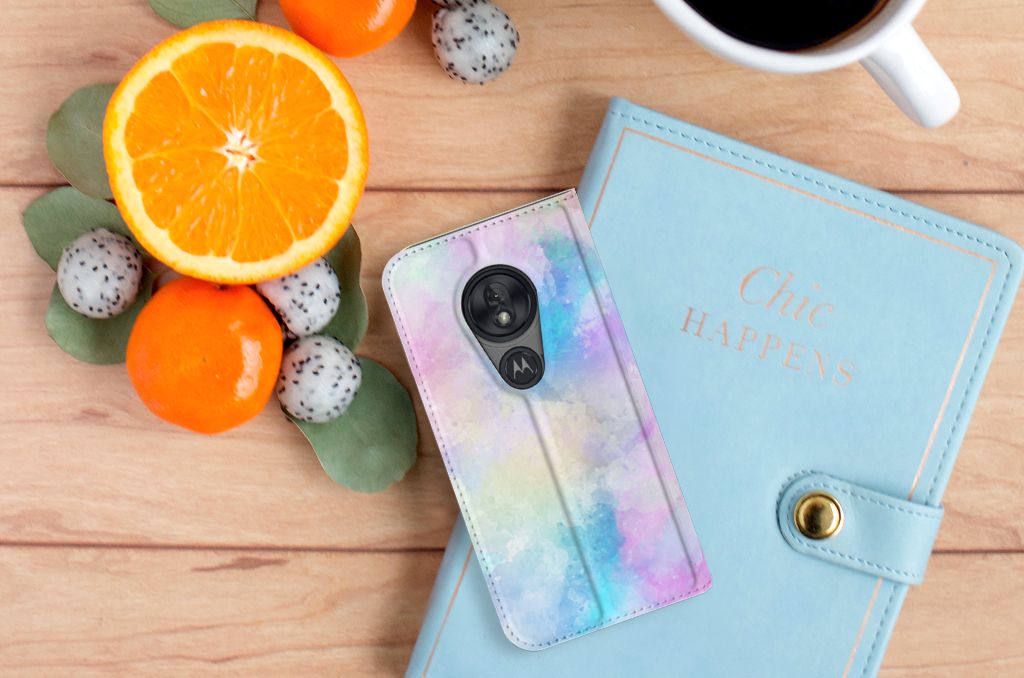 Bookcase Motorola Moto G7 Play Watercolor Light - B2C Telecom
