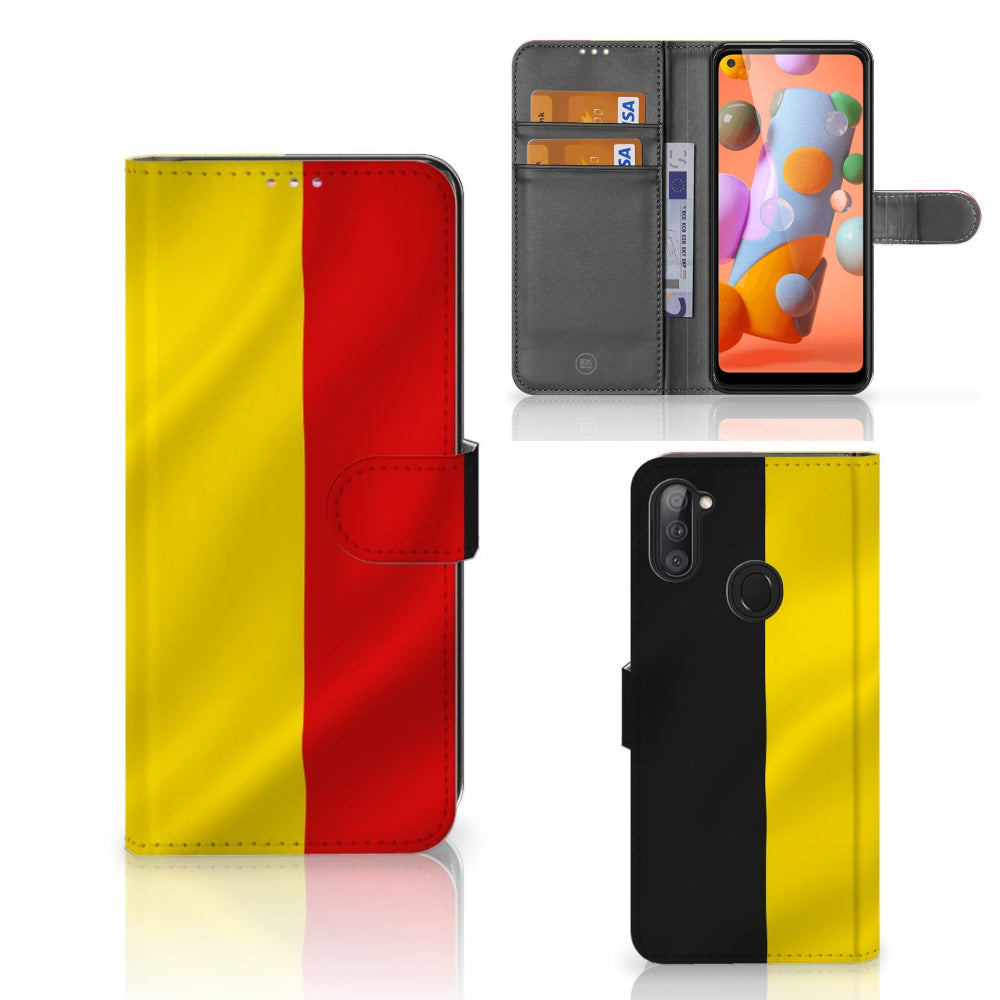 Samsung Galaxy M11 | A11 Bookstyle Case Belgische Vlag