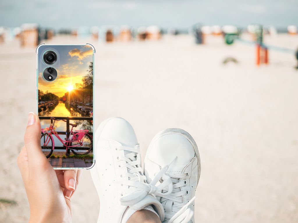 OPPO A78 4G Telefoonhoesje met valbescherming Amsterdamse Grachten B2C Telecom