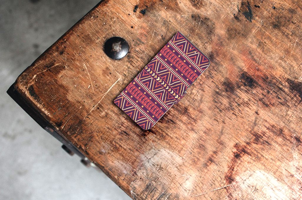 Samsung Galaxy S22 Plus Telefoon Hoesje Aztec Paars