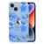 TPU Case voor Apple iPhone 14 Flowers Blue met blauw bloemen ontwerp đŧ op een lichtgewicht hoesje.