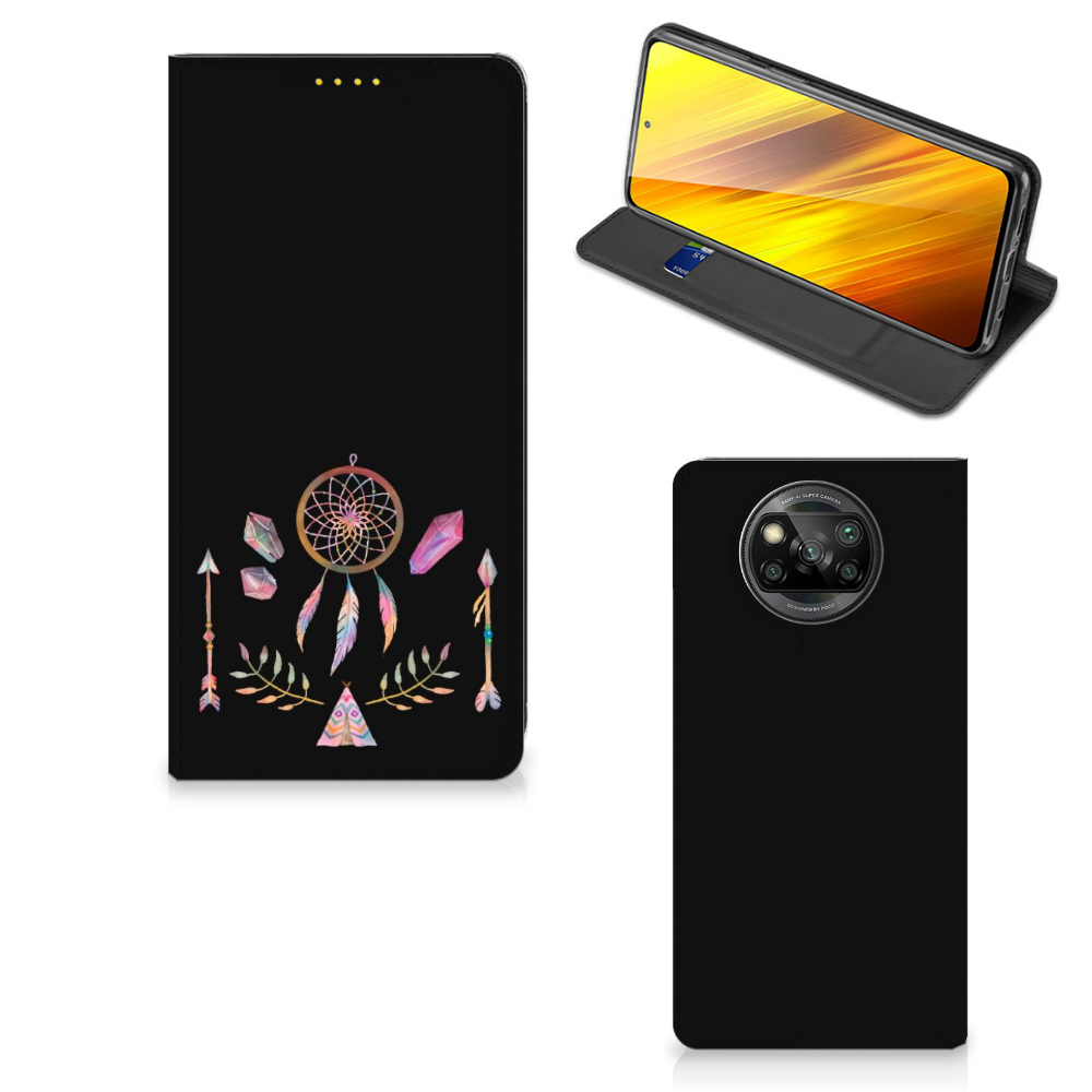 Xiaomi Poco X3 Pro | Poco X3 Magnet Case Boho Dreamcatcher - B2C Telecom