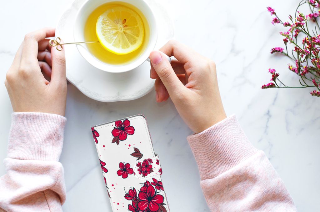 Nokia 3.1 (2018) Hoesje Blossom Red