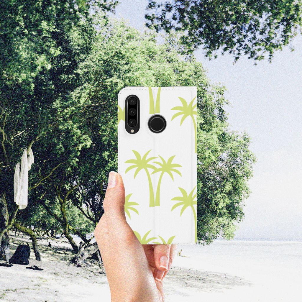 Huawei P30 Lite New Edition Smart Cover Palmtrees