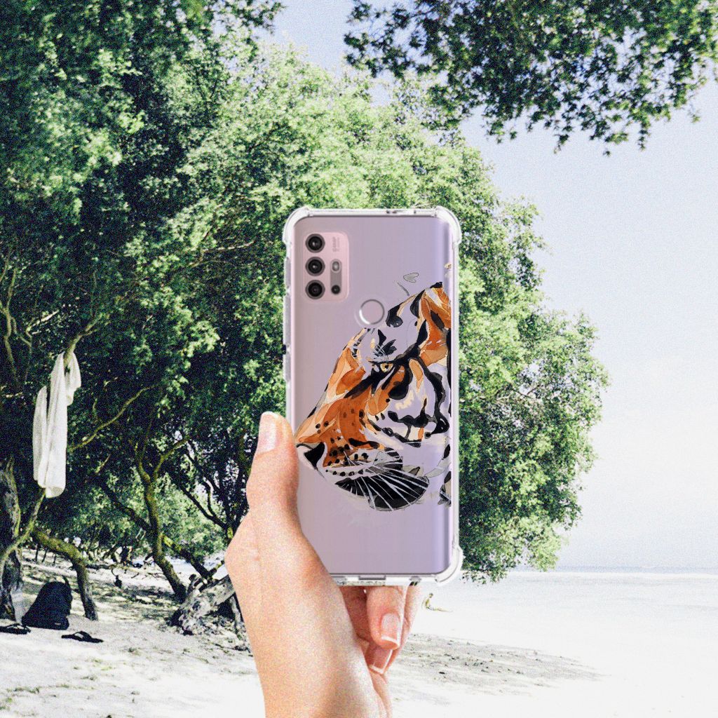 Back Cover Motorola Moto G30 | G20 | G10 Watercolor Tiger B2C Telecom