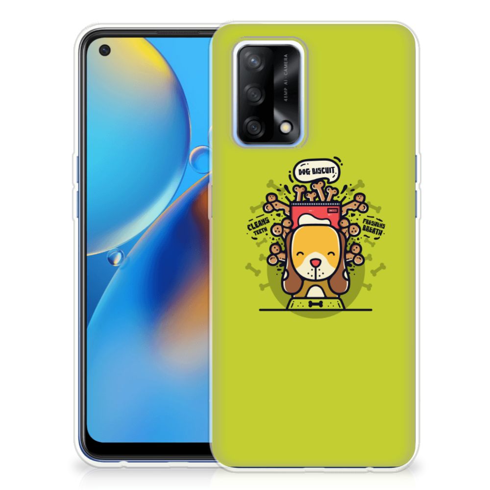 OPPO A74 4G Telefoonhoesje met Naam Doggy Biscuit B2C Telecom