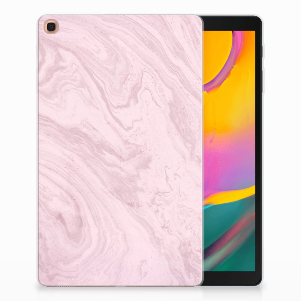 Samsung Galaxy Tab A 10.1 (2019) Tablet Back Cover Marble Pink - Origineel Cadeau Vriendin