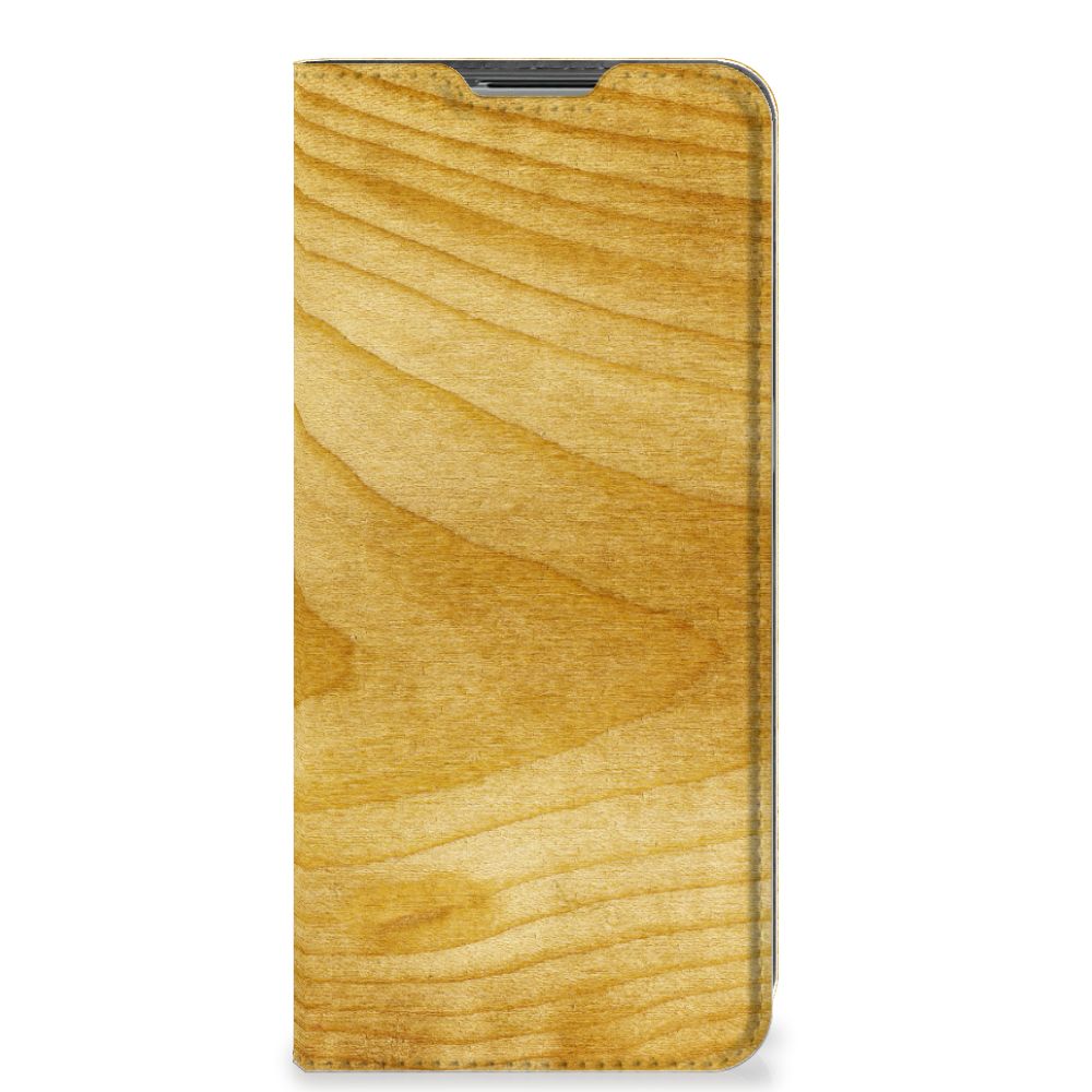 OPPO Find X5 Lite | Reno7 5G Book Wallet Case Licht Hout - B2C Telecom