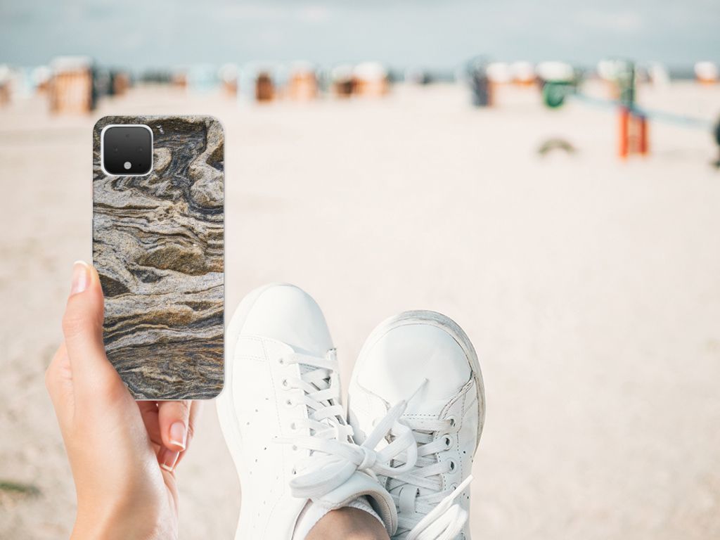 Google Pixel 4 TPU Siliconen Hoesje Steen