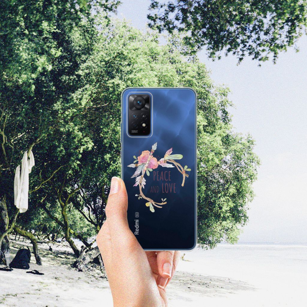 Xiaomi Redmi Note 11 Pro 5G Telefoonhoesje met Naam Boho Text B2C Telecom