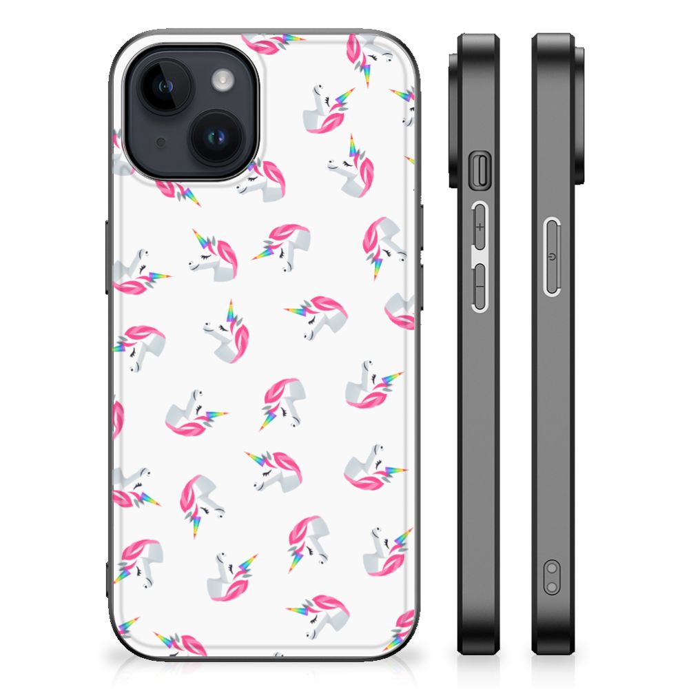 Back Case voor iPhone 15 Plus Unicorns