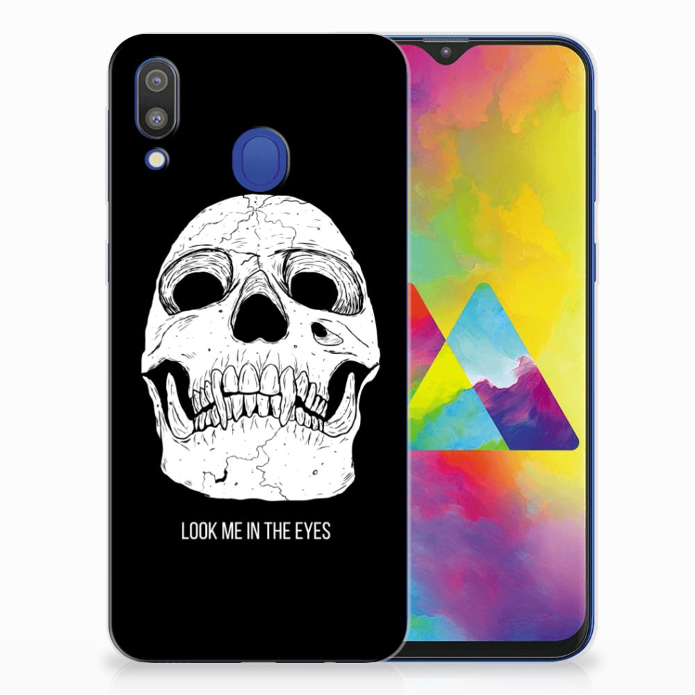 Silicone Back Case Samsung Galaxy M20 (Power) Skull Eyes