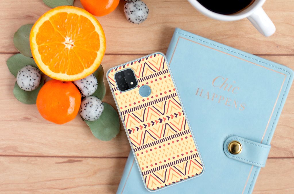 OPPO A15 TPU bumper Aztec Yellow B2C Telecom