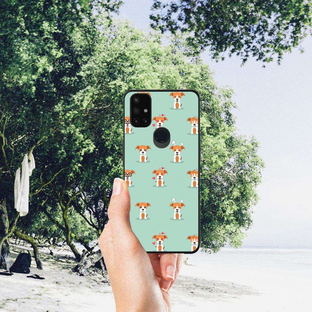 OnePlus Nord N10 5G Dierenprint Telefoonhoesje Pups B2C Telecom