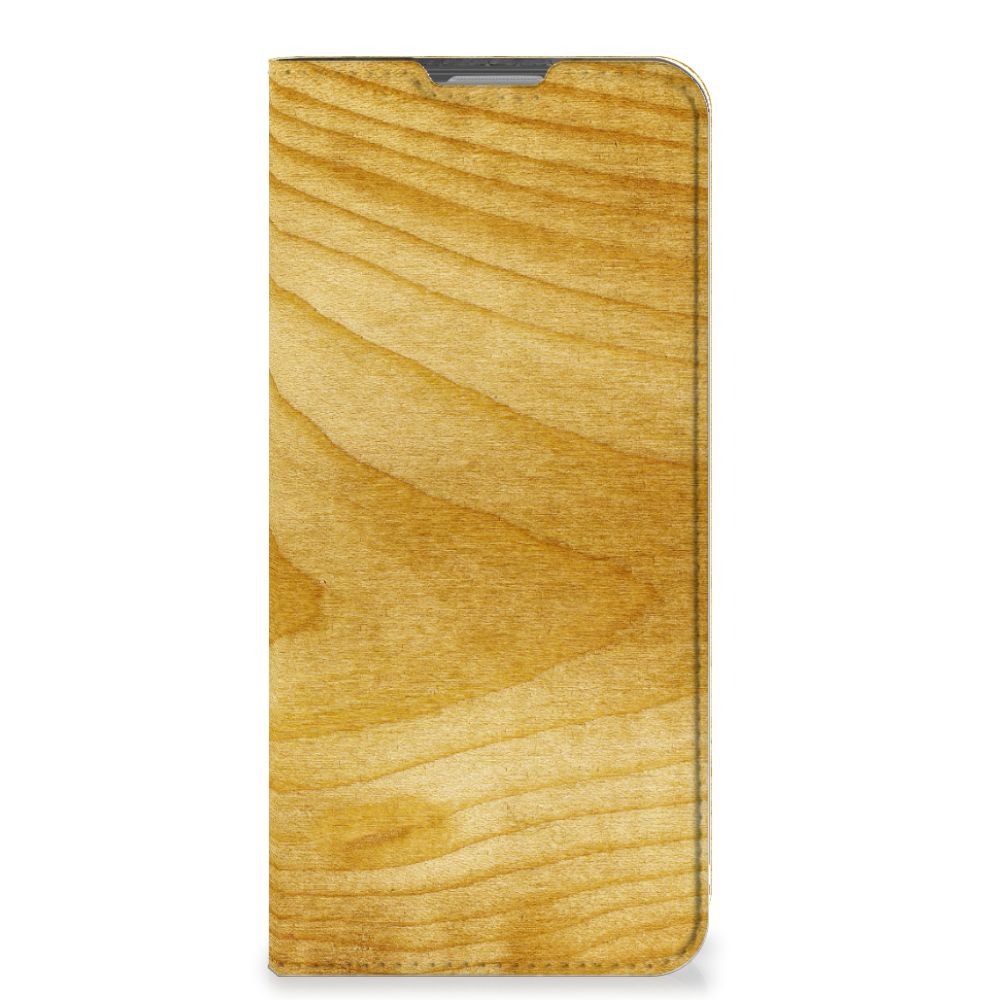 OPPO Reno8 Lite Book Wallet Case Licht Hout - B2C Telecom