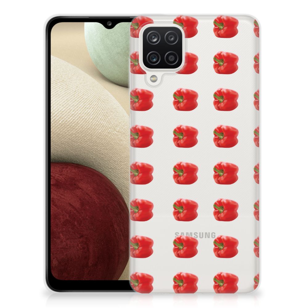 Samsung Galaxy A12 Siliconen Case Paprika Red B2C Telecom