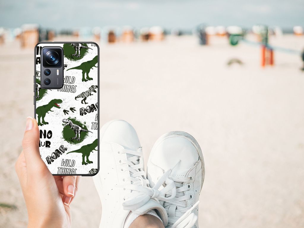 Dierenprint Telefoonhoesje voor Xiaomi 12T | 12T Pro Dinosaurus B2C Telecom