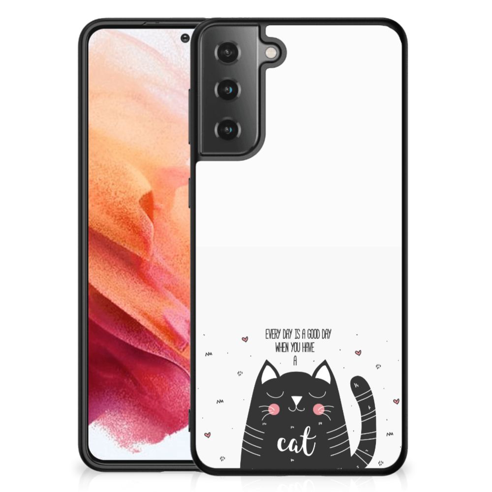 Samsung Galaxy S21 Hoesje Cat Good Day