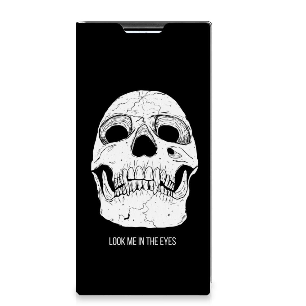 Mobiel BookCase Samsung Galaxy S22 Ultra Skull Eyes - B2C Telecom