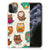 Apple iPhone 11 Pro TPU Hoesje Vrolijke Uilen