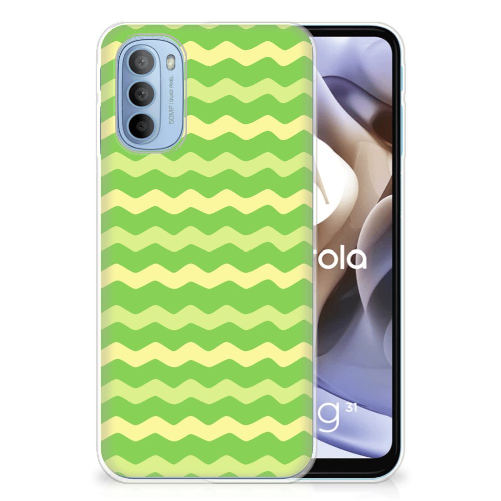 Motorola Moto G31 | G41 TPU bumper Waves Green B2C Telecom