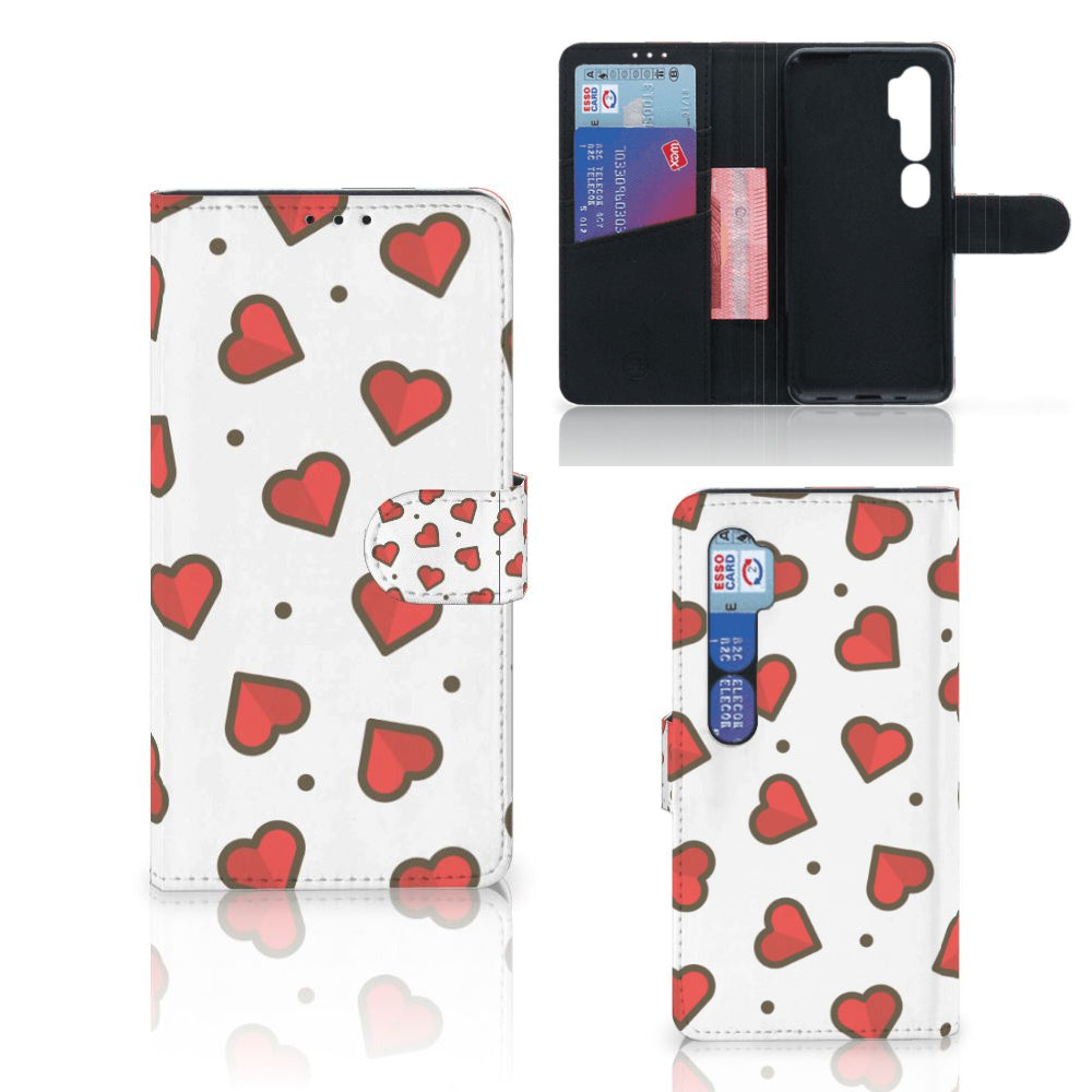 Xiaomi Mi Note 10 Pro Telefoon Hoesje Hearts