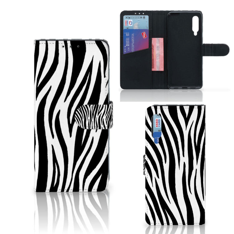 Xiaomi Mi 9 Telefoonhoesje met Pasjes Zebra