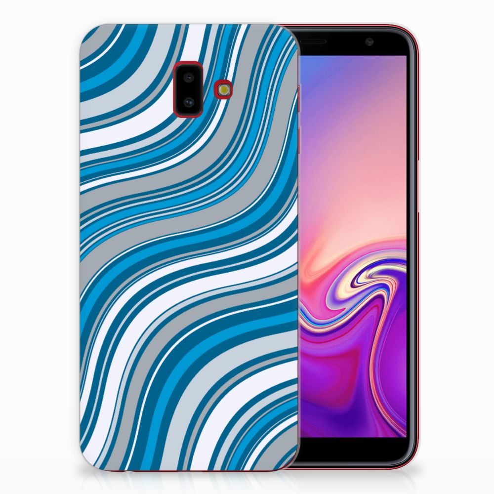 Samsung Galaxy J6 Plus (2018) TPU bumper Waves Blue