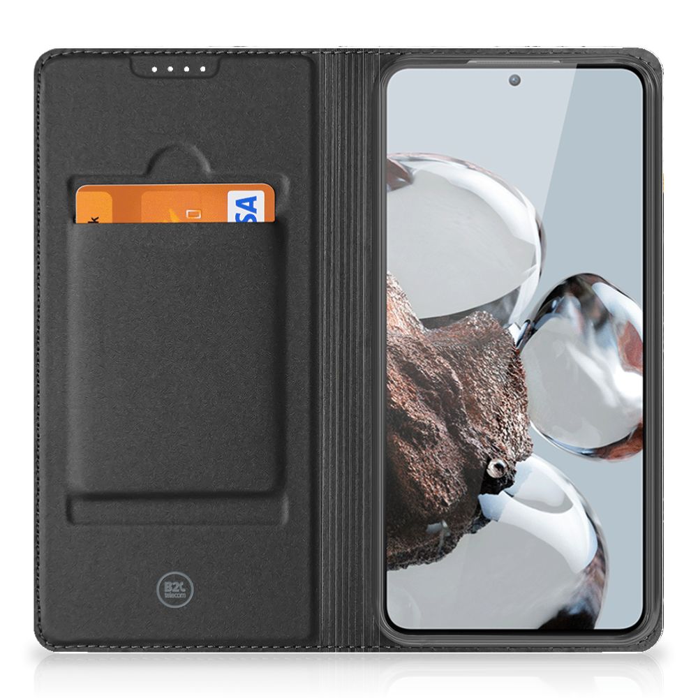 Xiaomi 12T | 12T Pro Standcase Marmer Wit Zwart - Origineel Cadeau Man - B2C Telecom