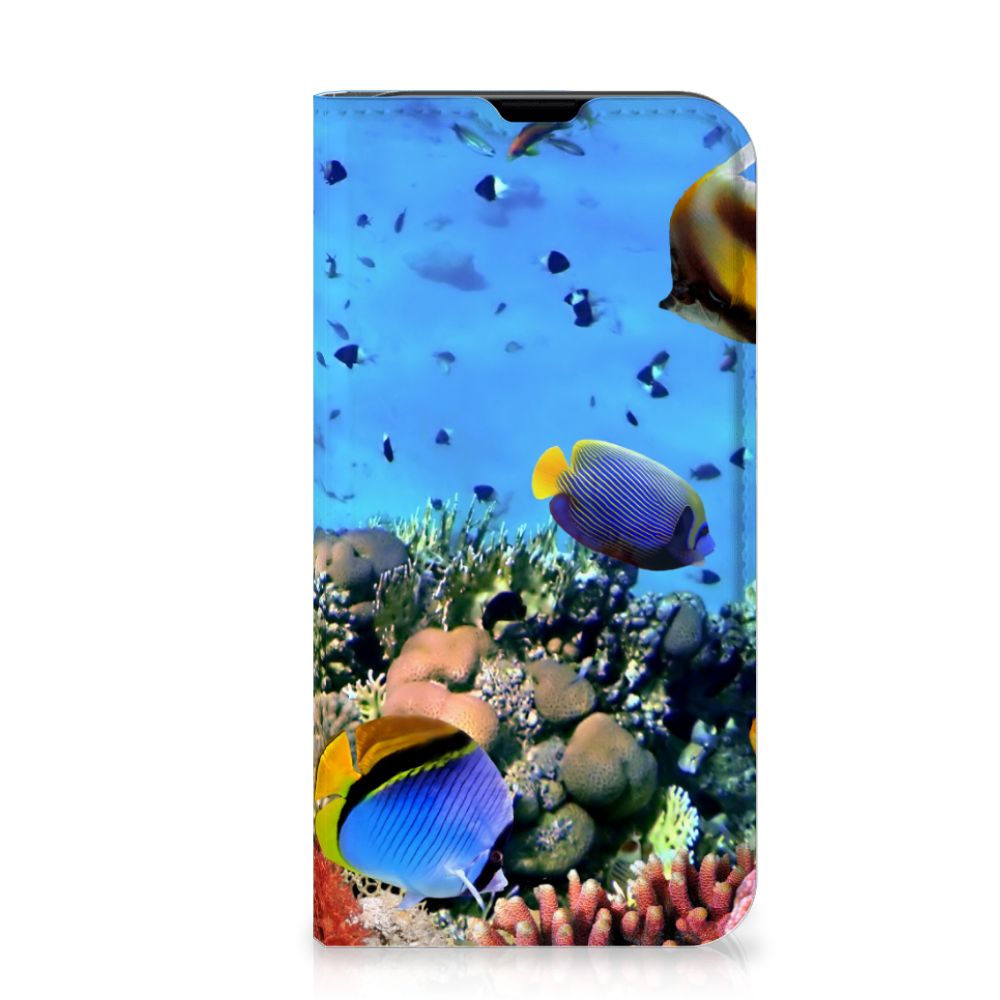 iPhone 13 Mini Hoesje maken Vissen met kleurrijke tropische vissen op een mooie achtergrond đ